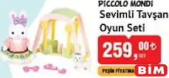 PİCCOLO MONDİ SEVİMLİ TAVŞAN OYUN SETİ